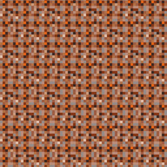 Warm Rust Earthy Pixel Mosaic Pattern