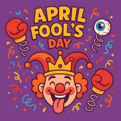 Fototapeta premium April Fool’s Day Background