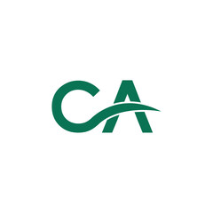 Logo Letter CA Simple Minimalist