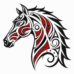 Obraz premium Modern Tattoo Style Horse