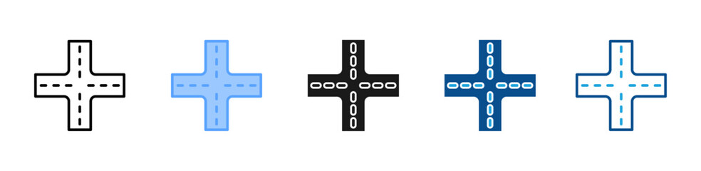 Fototapeta premium Junction icon multiple style and collection