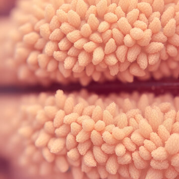 Micrograph of a papillose moss leaf, with polarization at 400x.