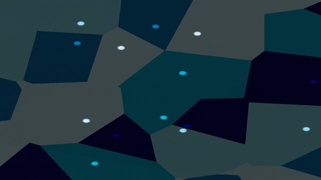 Abstract Geometric Pattern Animation with Dark Blue and Teal Colors