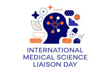 INTERNATIONAL MEDICAL SCIENCE LIAISON DAY vector illustration isolated on white background
