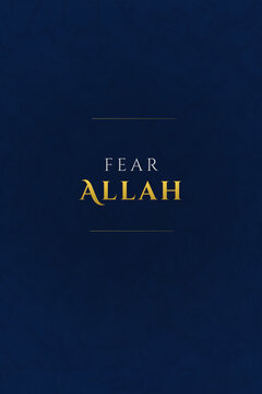 Minimalistic Islamic quote design for posters and wallpapers