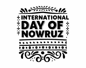 Obraz premium Nowruz Festival Vector Illustration, International Day of Nowruz Campaign
