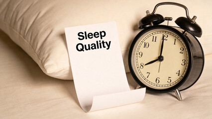 Sleep quality improvement concept for healthy rest habits circadian rhythm management and overall physical mental wellness and daily productivity