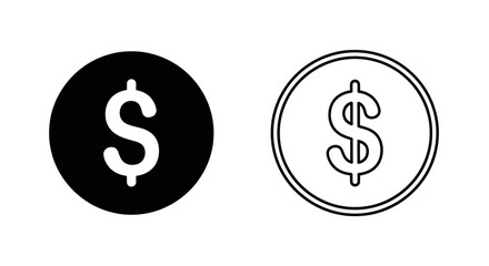 Obraz premium Dollar signs design icons Vector