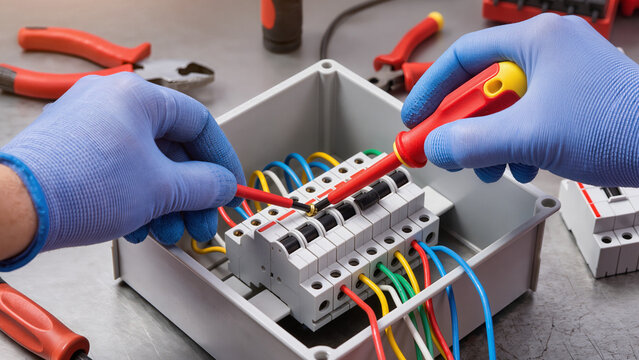 electrician at work