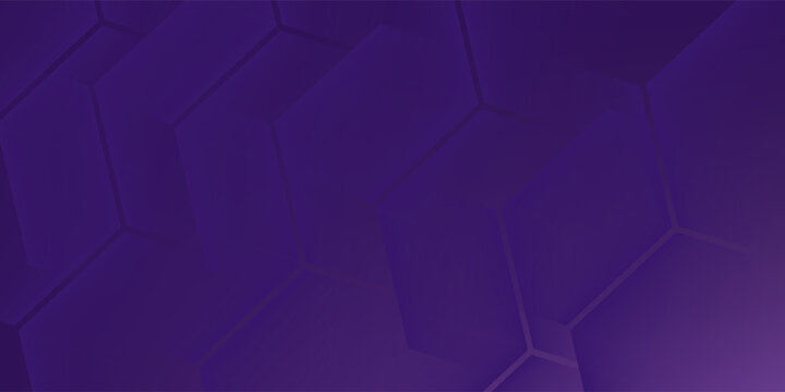 Abstract dark purple hexagonal pattern background. Simple and trendy banner background design. eps 10