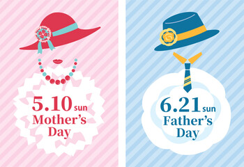 【2026年】母の日・父の日　おしゃれな見出しセット