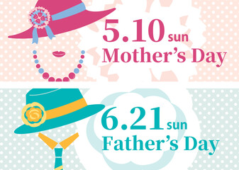 【2026年】母の日・父の日　おしゃれな見出しセット