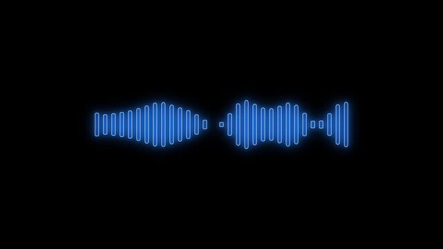 Podcast microphone audio sound waveform animation, Animated sound waveform spectrum motion graphic animation 4k, Voice chat, Voice mail, Speech waves Podcast microphone audio sound waveform animatic