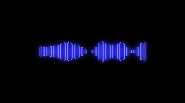 Podcast microphone audio sound waveform animation, Animated sound waveform spectrum motion graphic animation 4k, Voice chat, Voice mail, Speech waves Podcast microphone audio sound waveform animatic