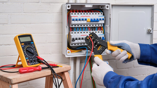 electrician at work