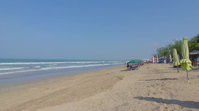 Kuta Beach Coastline, Bali, Indonesia 
