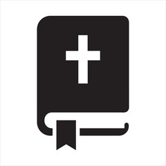 Obraz premium Holy Bible vector icon