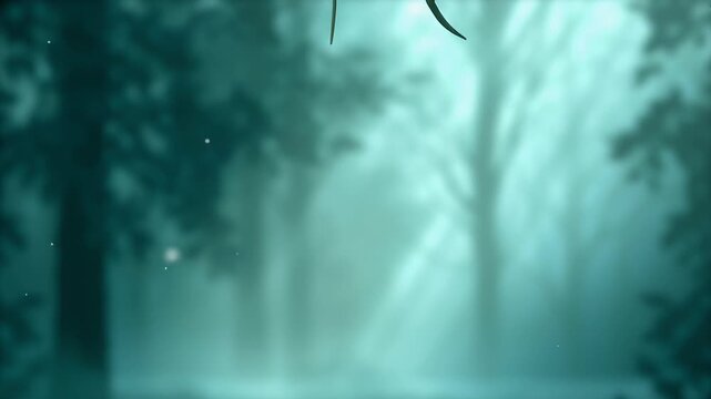 Rose-filled arched forest path with clock concept. Mystical forest background with glowing light rays and red roses framing the scene in a magical atmosphere