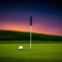 Obraz premium Abstract art background featuring blurred shapes and colors inspired by a golf course, ideal for digital screens, background, artistic, Abstract