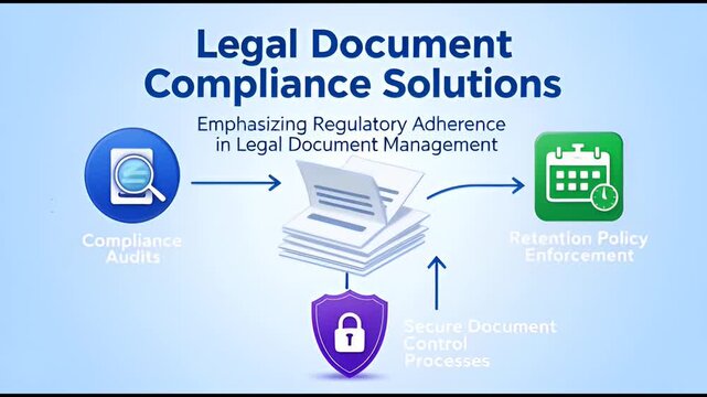 Digital Legal Document Compliance Interface for Regulatory Adherence Monitoring Audit Trails Retention Policy Enforcement and Secure Electronic Data Management Solutions for Corporate Law Firms