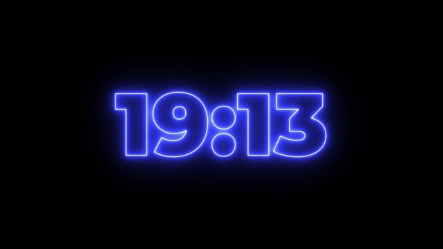 21 minute countdown clock animation, Circular countdown timer for 21 minute on an isolated background