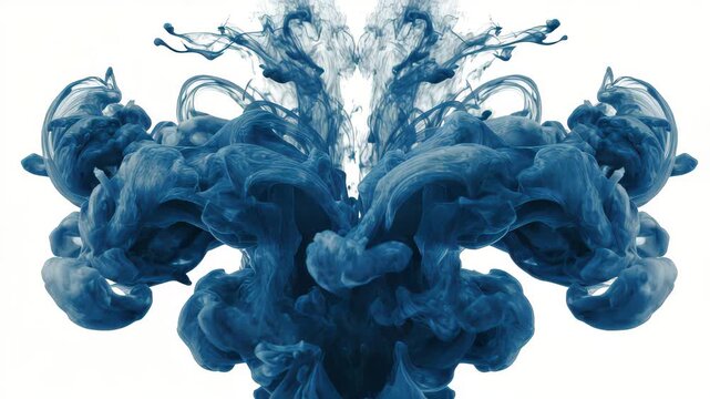 Swirling shades of blue create captivating patterns in motion within vibrant liquid formations