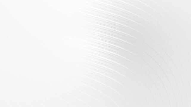 Bright white grey curve lines motion minimal design corporate background. Seamless loop