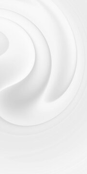Bright white-grey subtle gradient abstract minimal motion design background. Seamless loop vertical video