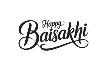 Happy Vaisakhi Typography & Punjabi Festival Illustration Design