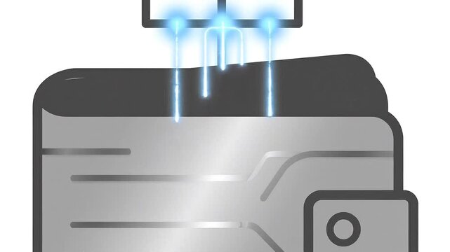 Simple black line icon of sewing machine on white background