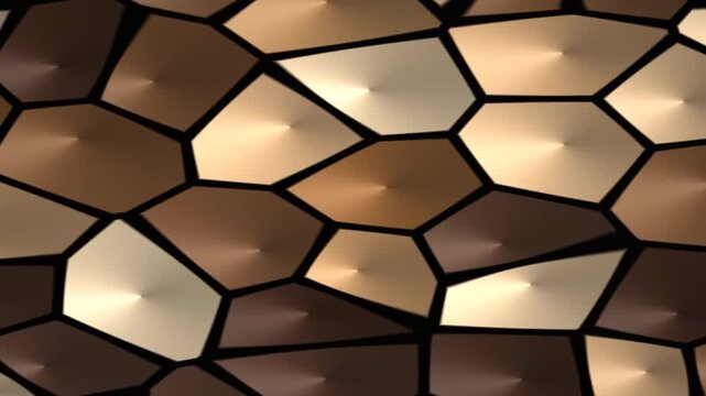 Abstract Polygonal Forms Shifting with Light Effects Animation Background