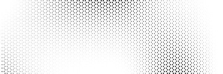 Geometric pattern of black diamonds on a white background.Seamless in one direction.Long fade out.The radial transformation method.