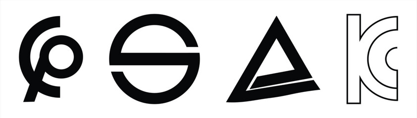 CMIM security certification icon, KC technology and electronics verification symbol, notification symbol on isolated electronic devices