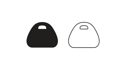 Modern minimalist bag silhouettes Vector