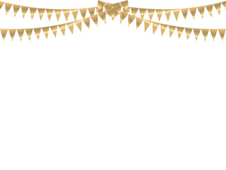 Obraz premium ガーランド三角、曲線、7白金F6