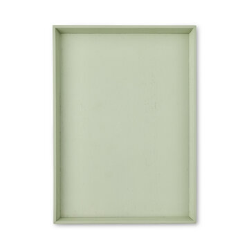 Light Green Rectangular Tray with Faded Gum Color shallow