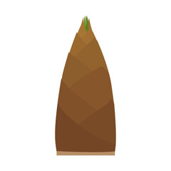 たけのこのベクターアイコン、葉物野菜のイラスト素材