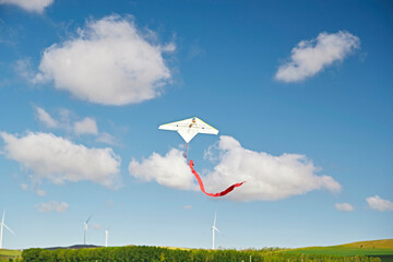 Homemade electric model airplanes flying in the sky © 亮亮 徐