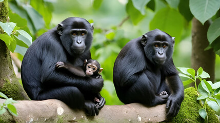 Obraz premium In the countryside sales of primates have become