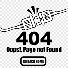404 error, sorry the page not found