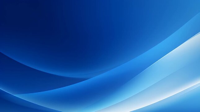 Animated blue waves flowing across the screen with vibrant motion and dynamic curves in a digital animation