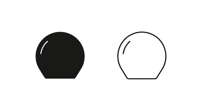 Black white contrast circle design Vector