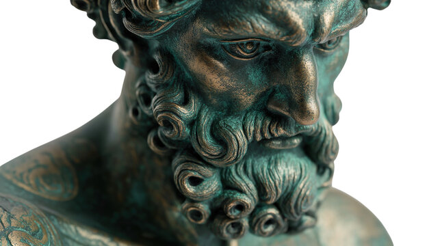 Detailed Bronze Sculpture of Classical Figure