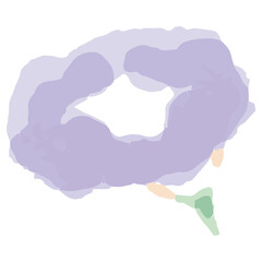 幼稚園・保育園向け 7月のやさしい水彩挿絵イラストシリーズ｜あさがおの花 Morning Glory Flower Watercolor