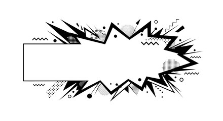 Comic Speech Bubble with Dynamic Effects. © Avis_Sunani