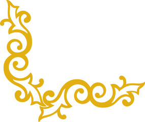 Golden Corner Ornament