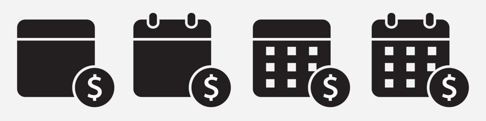 Payday icon. Pay date set icon vector illustration