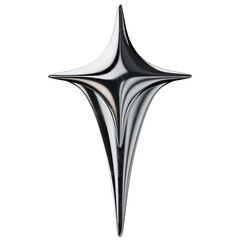 Fototapeta premium Futuristic Chrome Spark Star