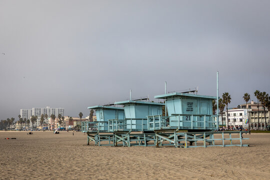 Lifeguard Tower on Santa Monica Beach