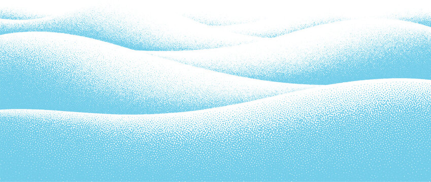 Soft blue and white abstract background with stippled texture creating gentle, rolling hills or waves for a serene, minimalist feel.